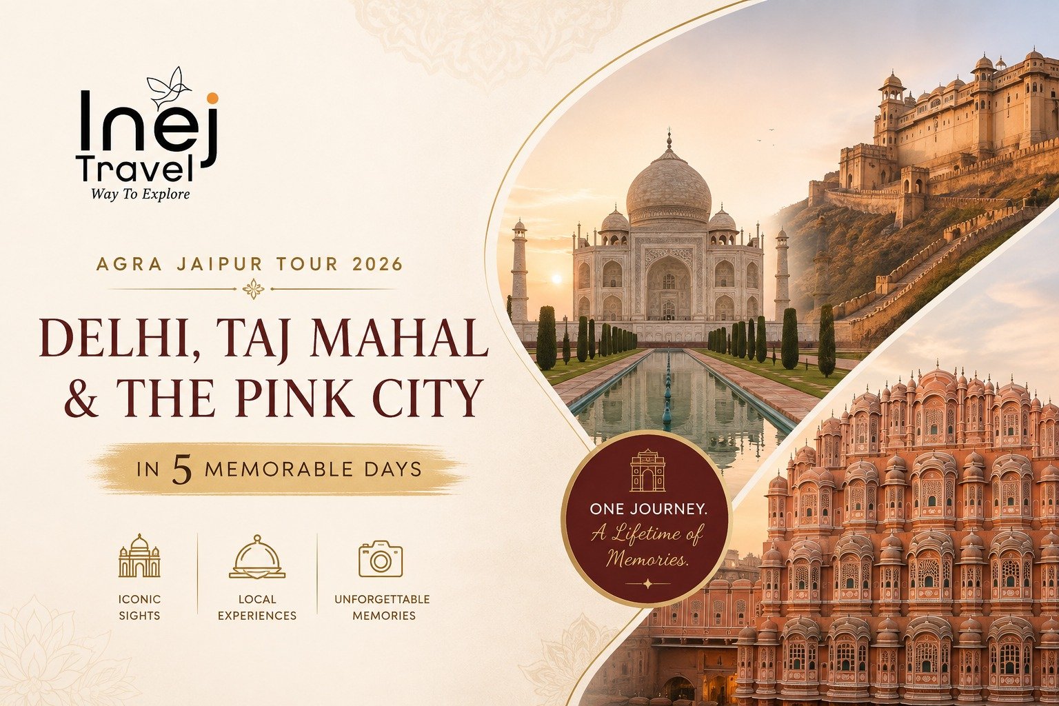 Delhi Agra Jaipur Tour: Delhi, the Taj Mahal & the Pink City in 5 Days