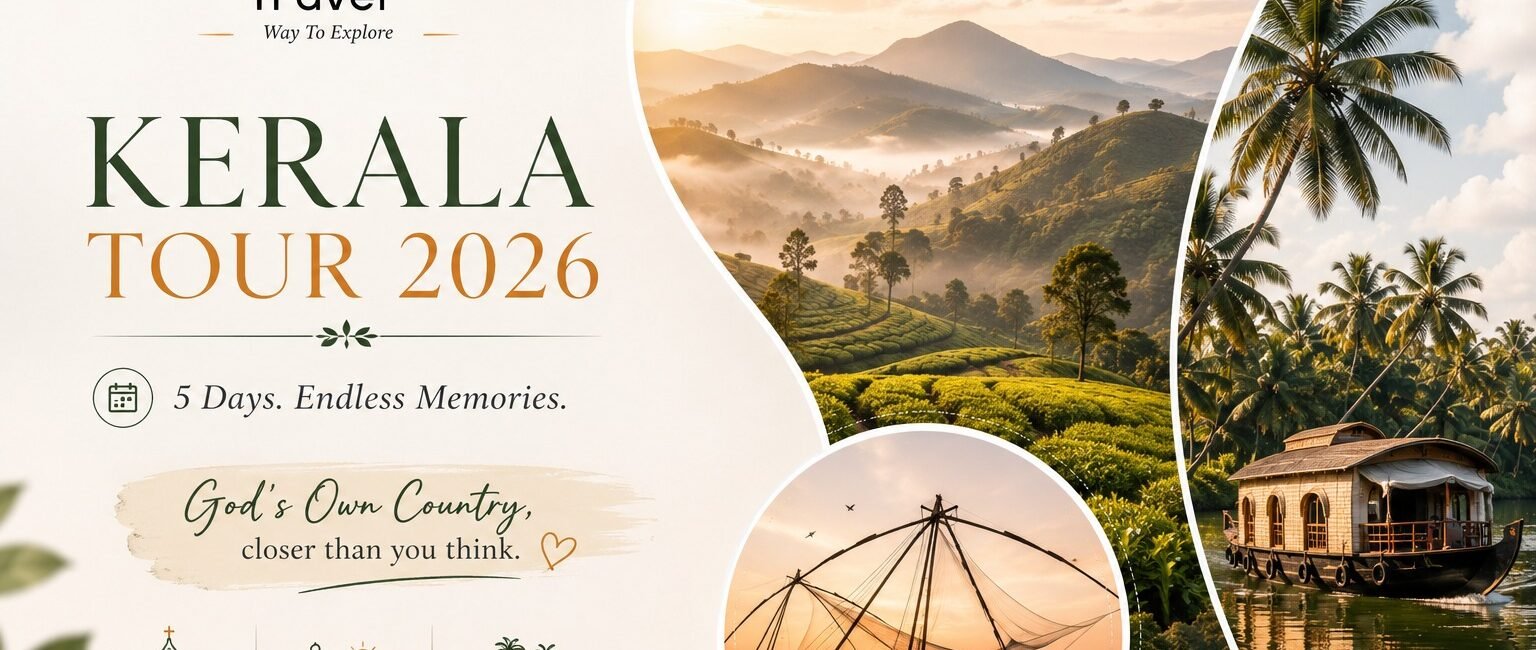 Kerala Tour: 5 Days Through Munnar’s Hills & Alleppey’s Backwaters