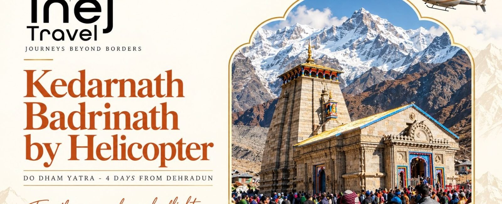 Kedarnath Badrinath Yatra by Helicopter: The 4-Day Do Dham from Dehradun