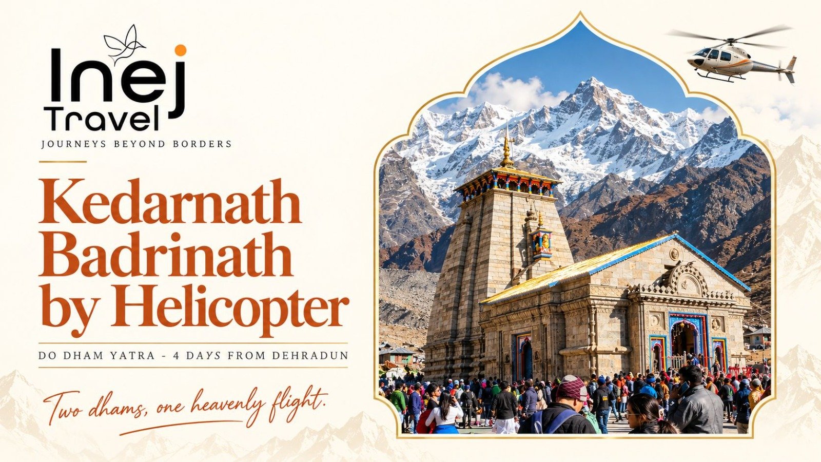Kedarnath Badrinath Yatra by Helicopter: The 4-Day Do Dham from Dehradun