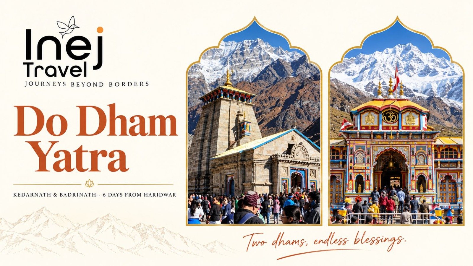 Do Dham Yatra from Haridwar: The 6-Day Kedarnath and Badrinath Itinerary