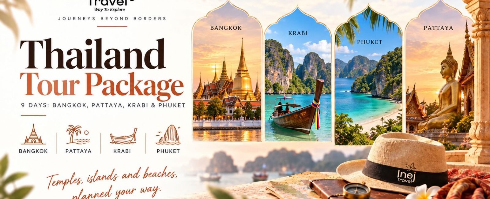 Thailand Tour Package: 9 Days Across Bangkok, Pattaya, Krabi & Phuket