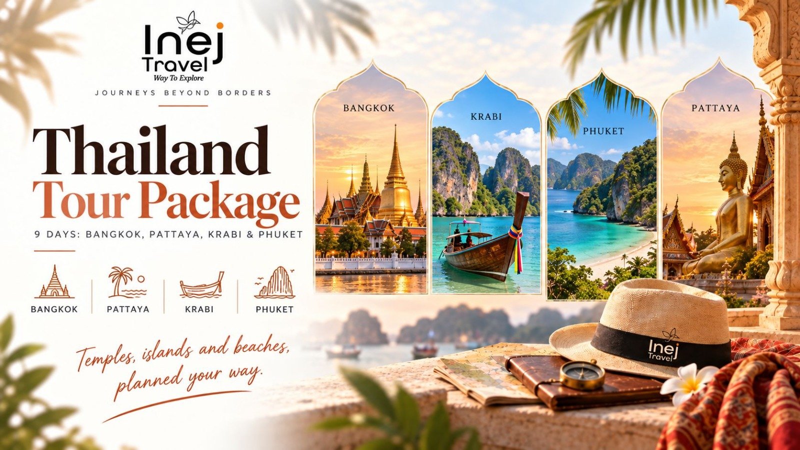 Thailand Tour Package: 9 Days Across Bangkok, Pattaya, Krabi & Phuket